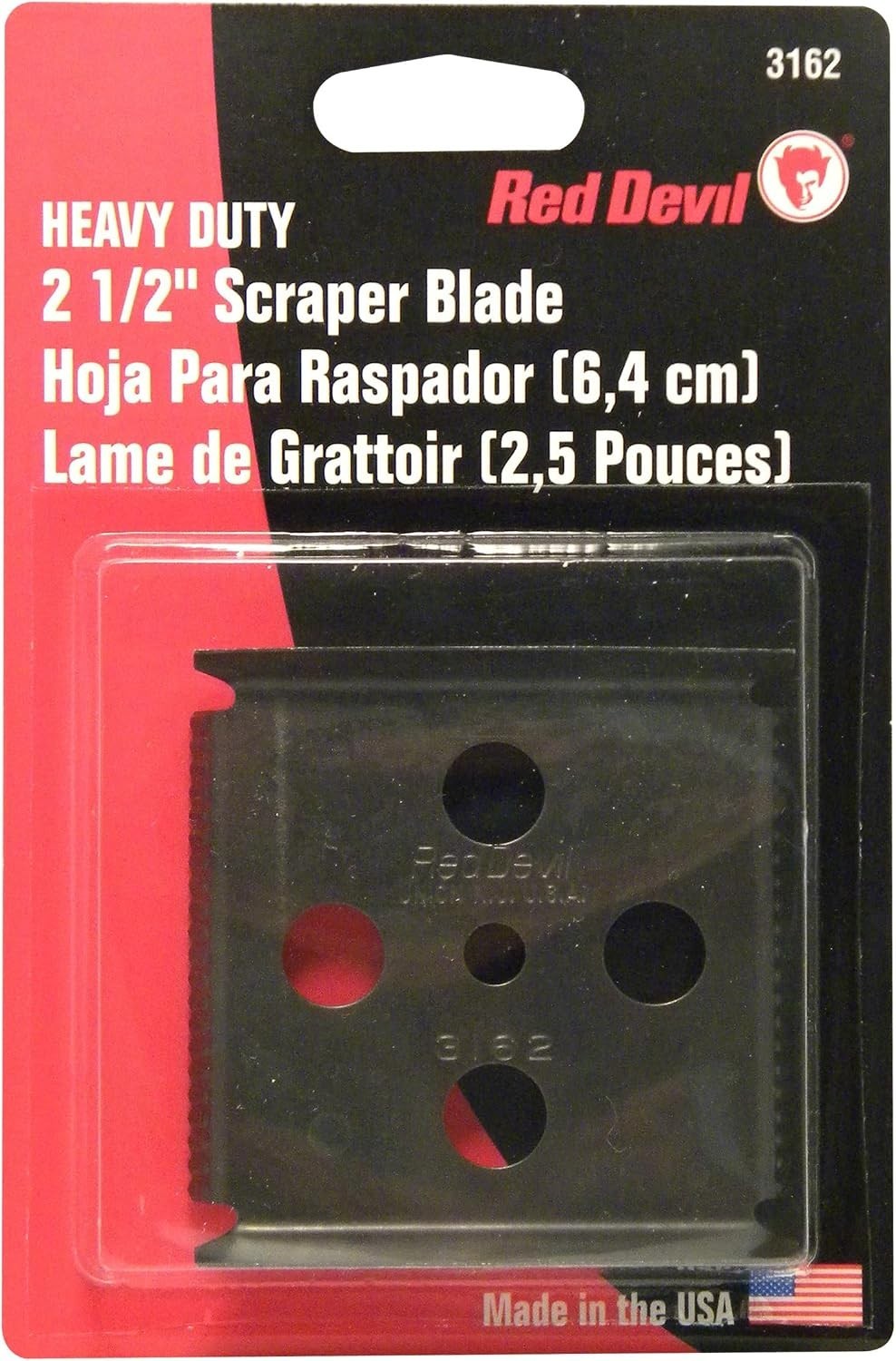 Replacement Four-Edge Scraper Blade, 2.5", grey