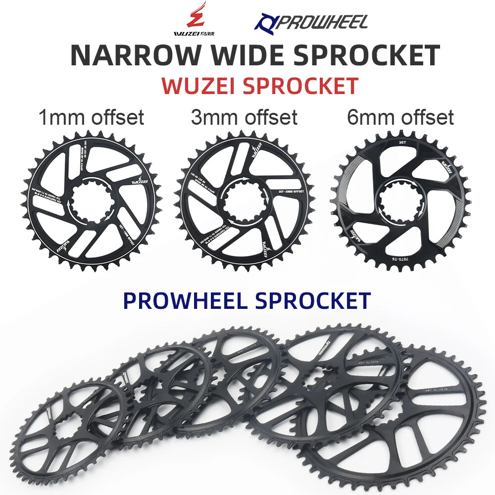 Mountain Bike Crankset 1/3/6MM Offset 30T/32T/34T/36T/38T/40T Chainring 11/12S