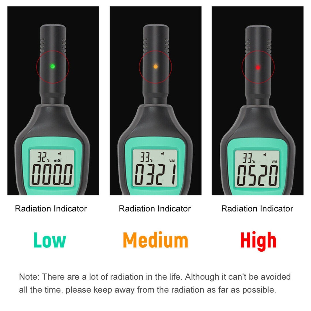 EMF Meter High Precision Handheld Electromagnetic Radiation Detector Tool