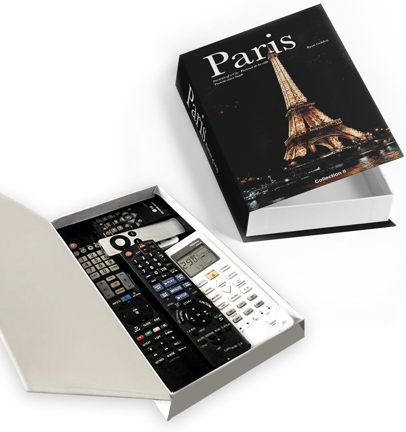 Decorative Storage Book Box – Hidden Storage for Remote Controls, Keys, and Sm