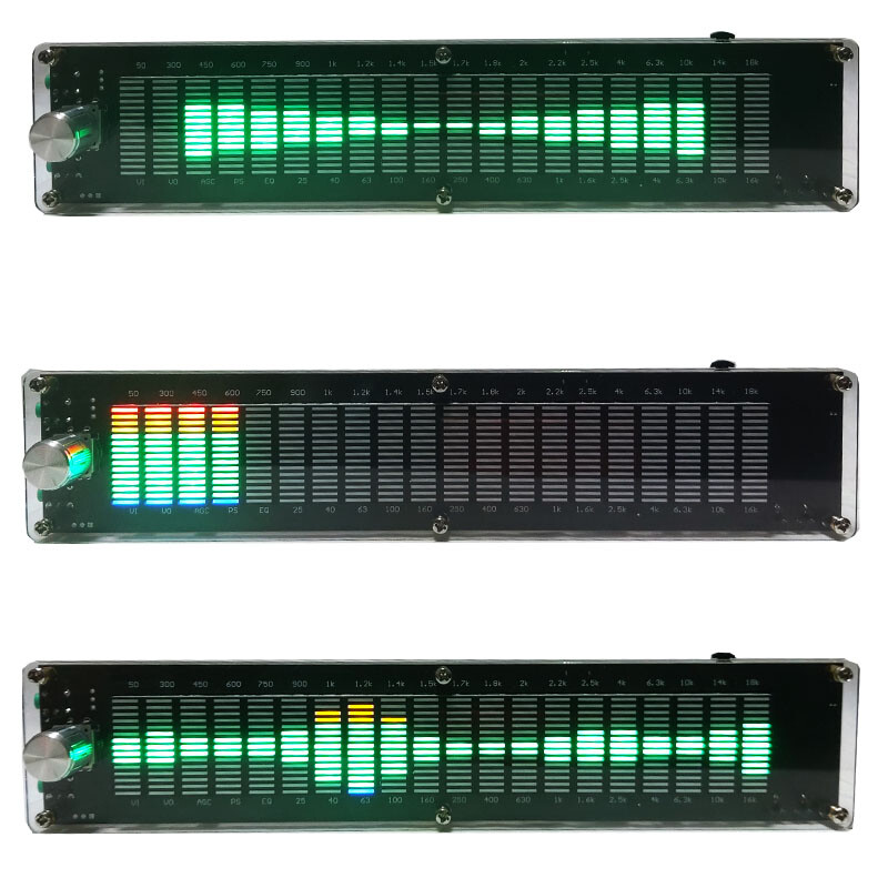 Music Spectrum DSP Equalizer 15 Band EQ LED Sound Level Rhythm Analyzer Display