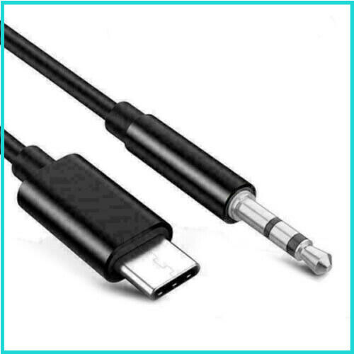 Cable Type C To 3.5mm Car Audio Aux Jack Adapter Black For Huawei Headset Stereo