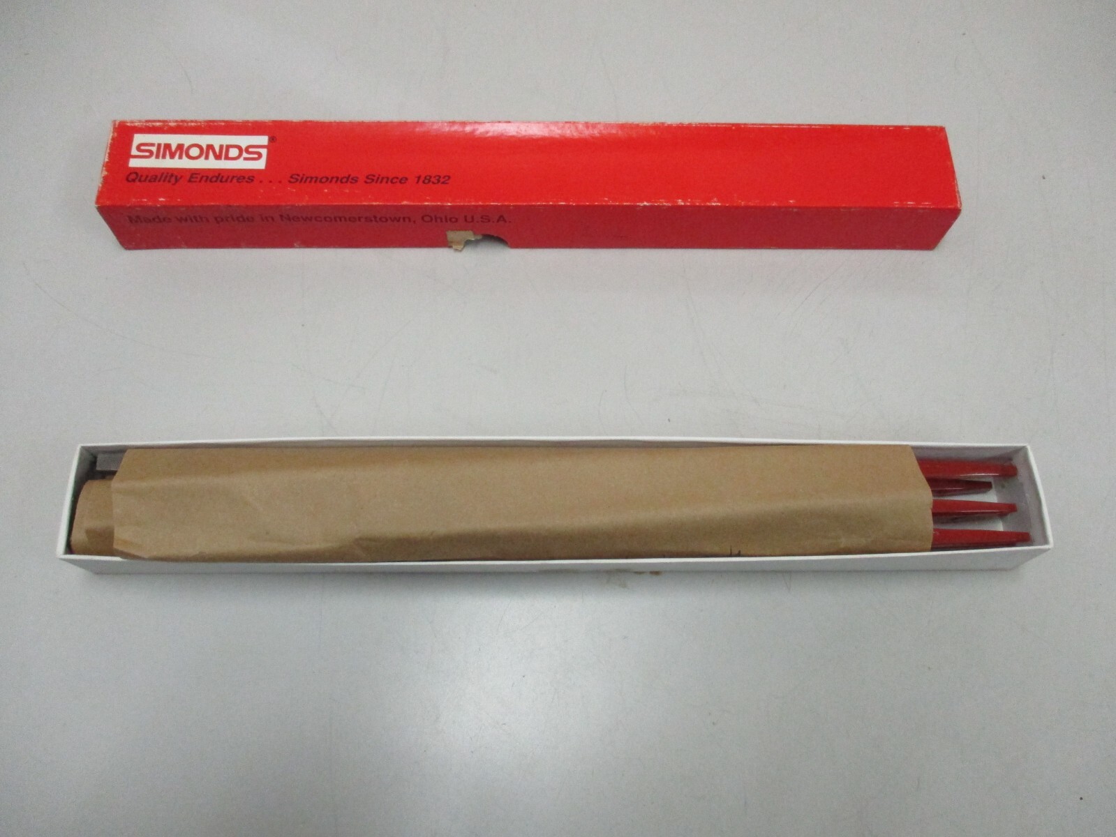 Simonds 6pc 12 Sq 2nd Cut Red Tang Files 73-059170