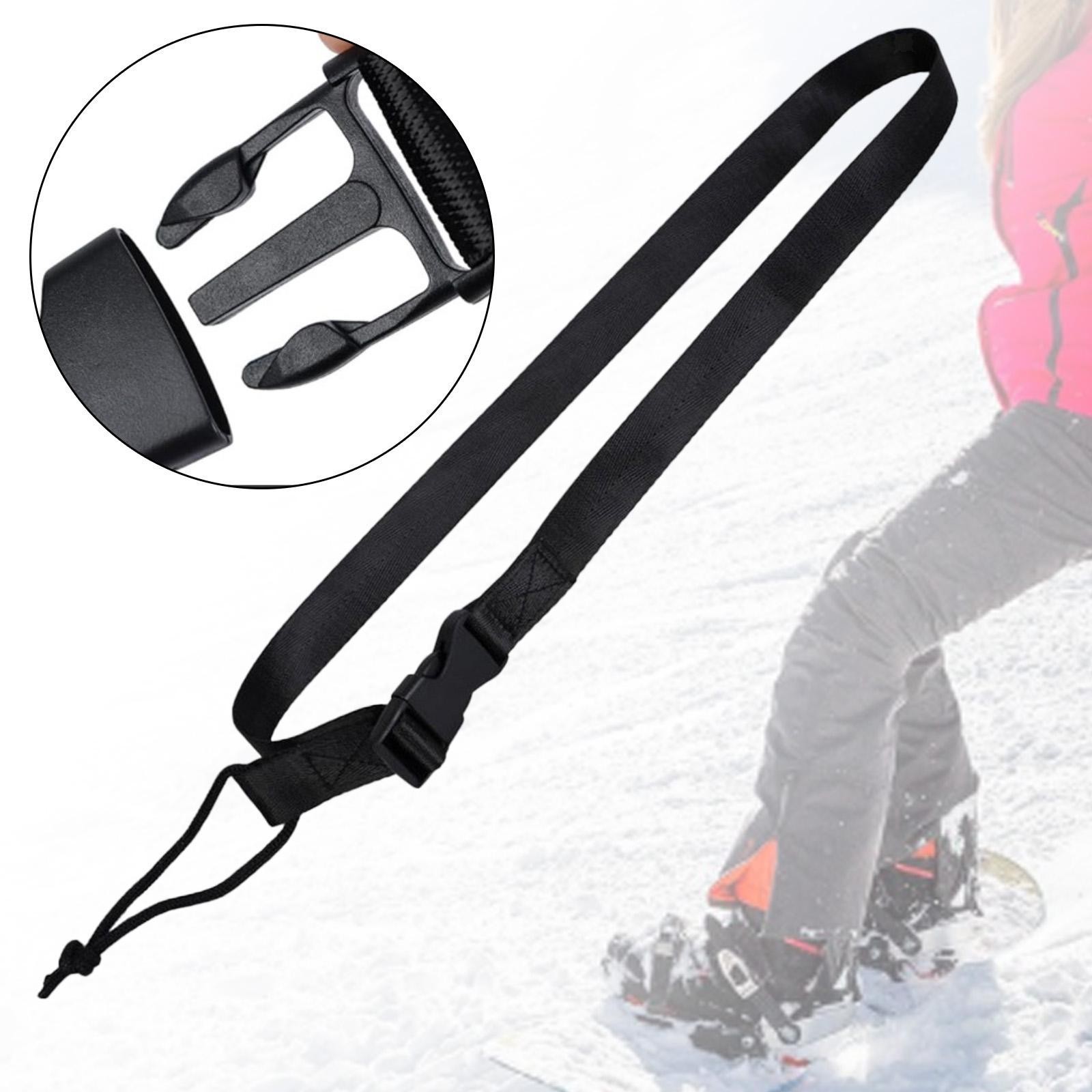 Snowboard Leash Binding Strap Polyester Reusable Comfortable Outdoor Snowboard