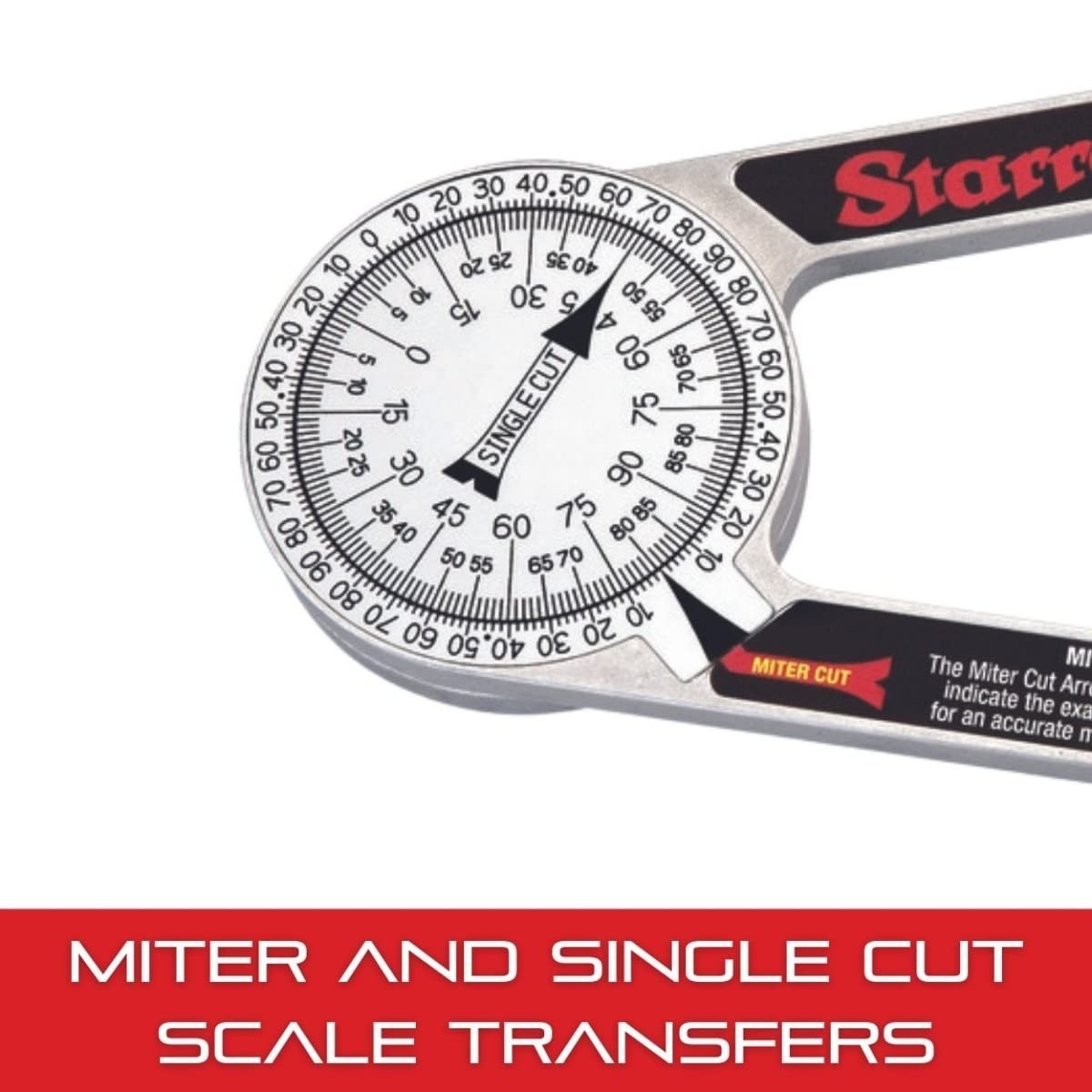 ProSite Miter Protractor Angle Finder with Two Laser Engraved Scales - Ideal ...