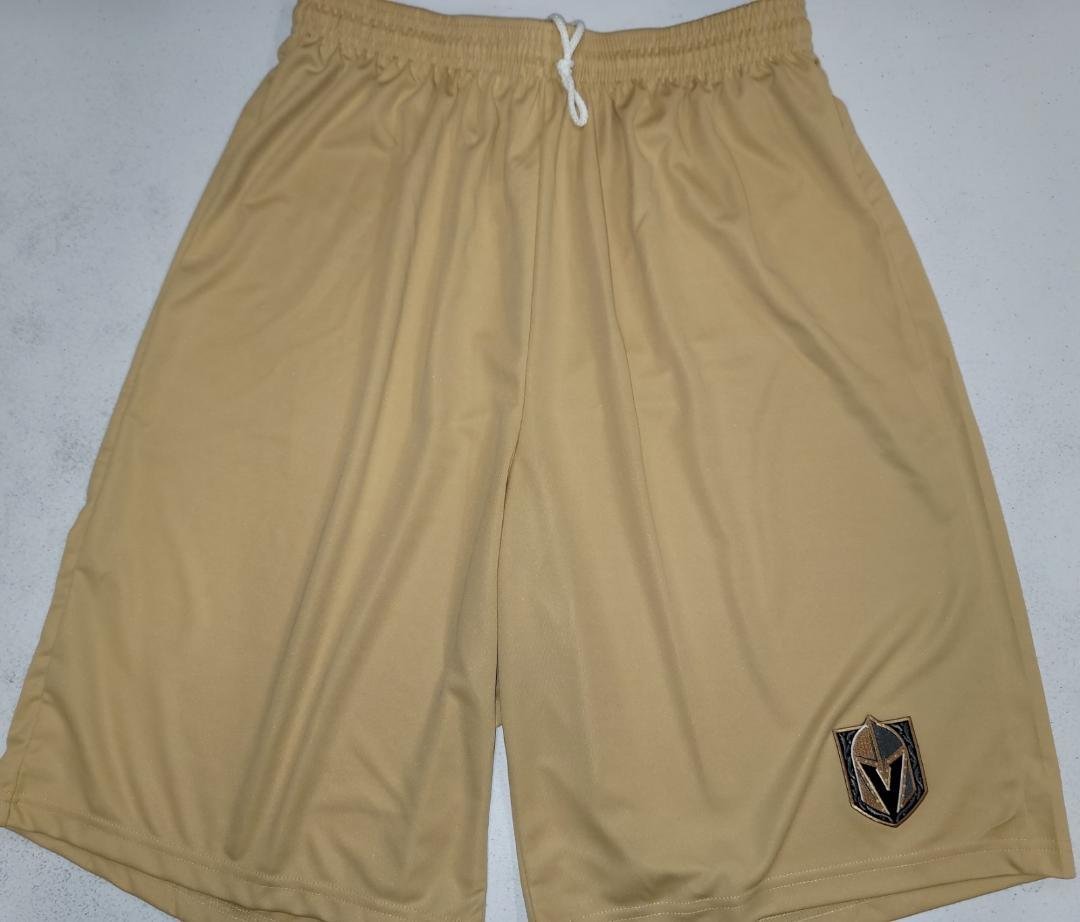 0724 Mens LAS VEGAS GOLDEN KNIGHTS Polyester SHORTS VEGAS GOLD New