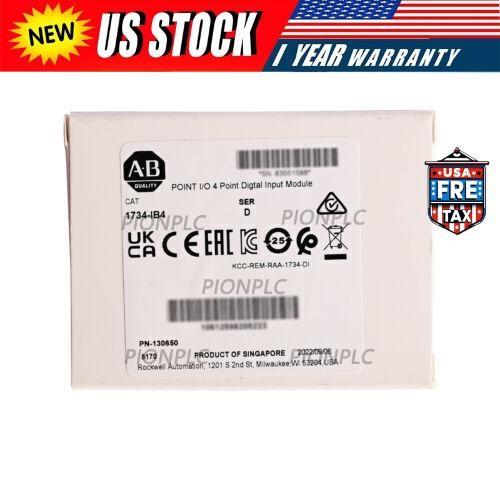 NEW Allen Bradley 1734-IB4 Point I/O 4 Point Digital Input Module US Free Tax