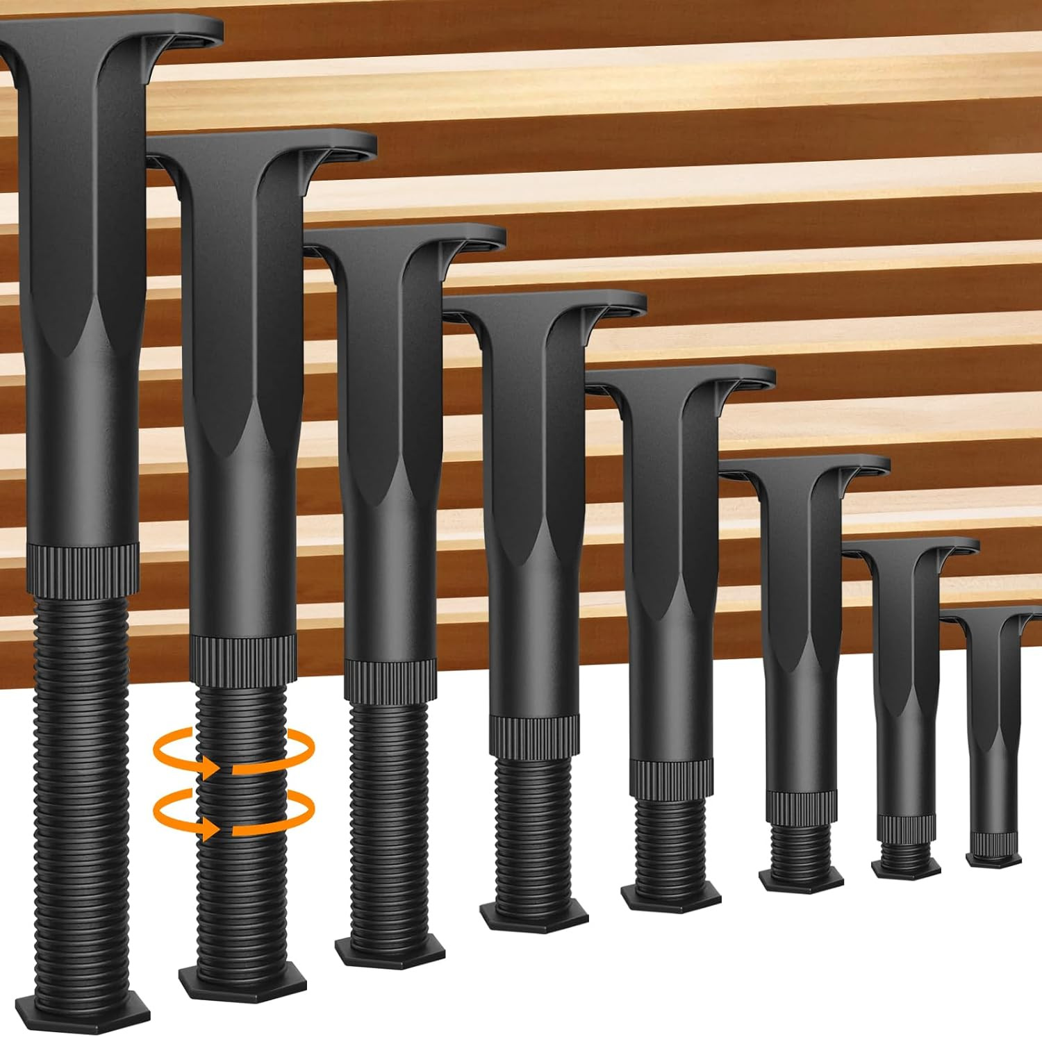 8PCS Adjustable Bed Support Legs Bed Frame Support Legs Adjustable Bed