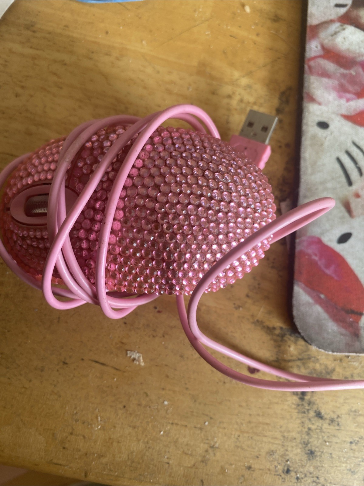 Soongo rhinestone mouse