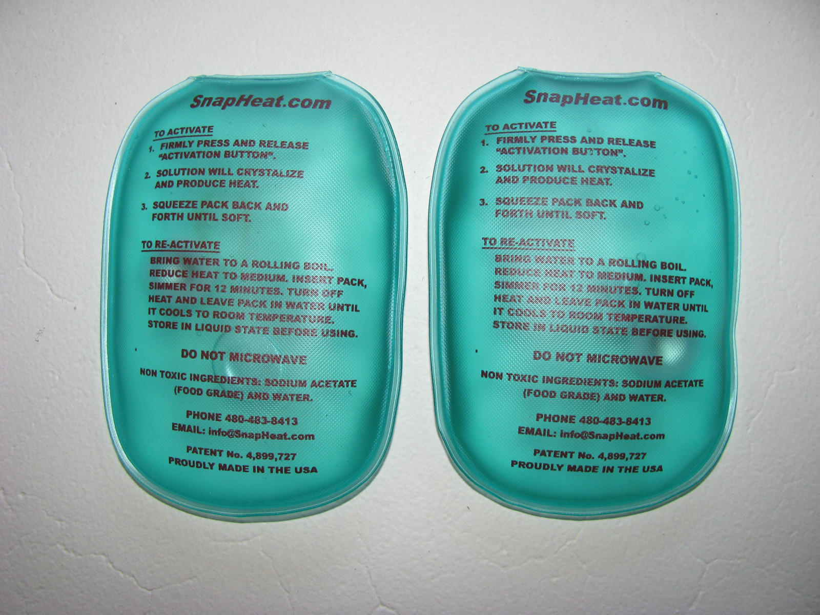 Portable, Instant, Reusable Hand Warmers by Snap Heat: PROUDLY MADE IN THE USA