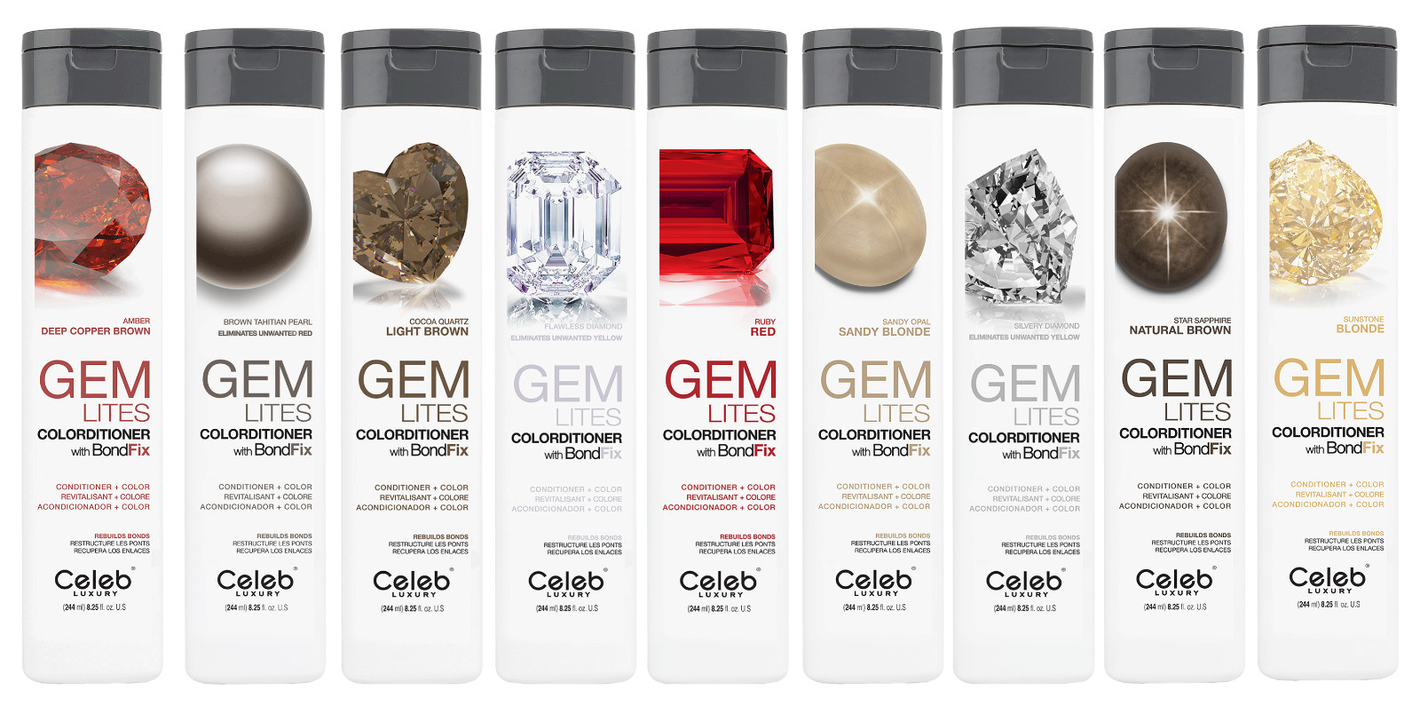 Celeb Luxury Viral/GEM Lites conditioner With Bond Fix 8.25oz/Choose Your Color☆
