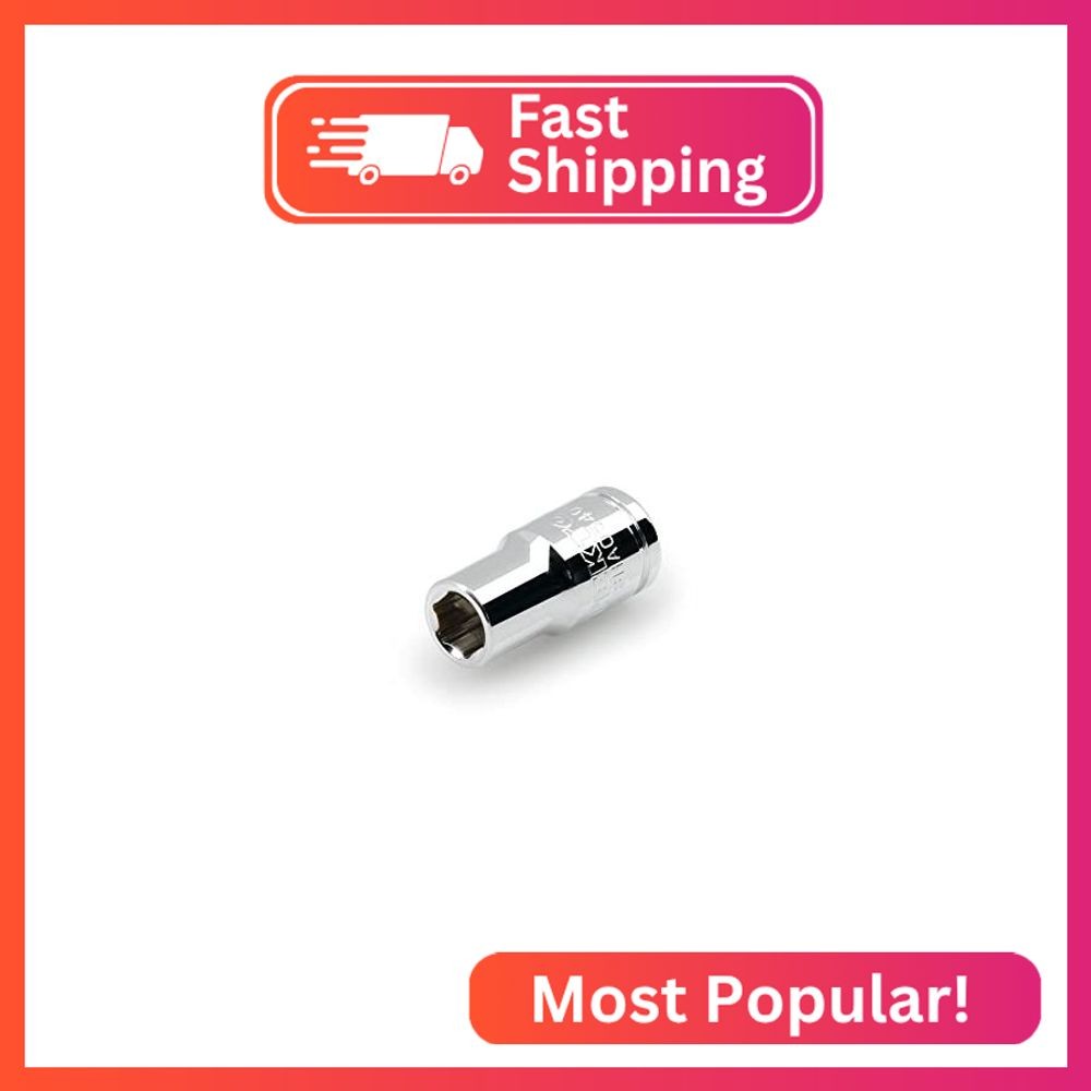 TEKTON 1/4 Inch Drive x 1/4 Inch Magnetic Hex Bit Holder Socket | SHA05402