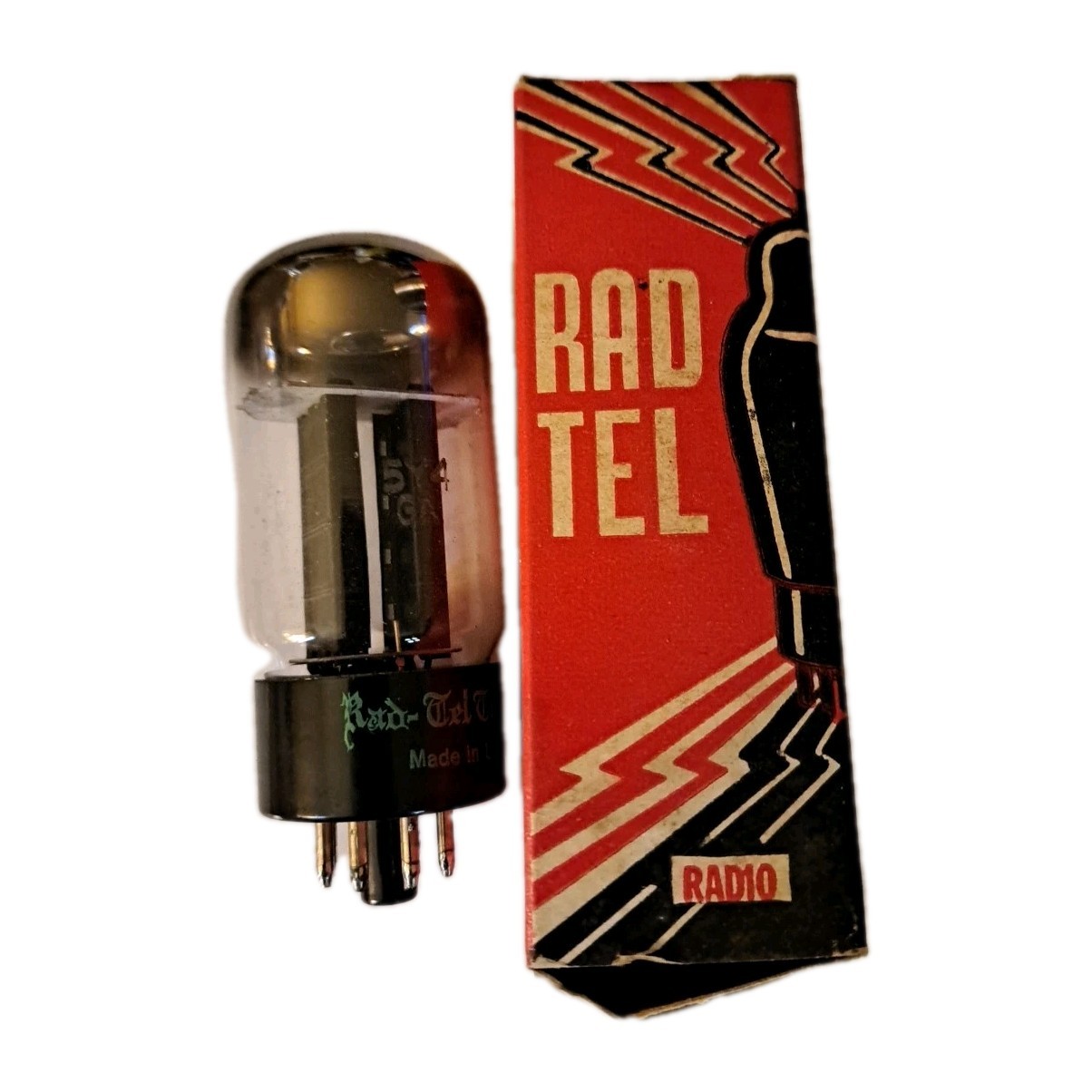 5y4 NOS vacuum tube Rad-Tel Television Radio USA 426-cb41