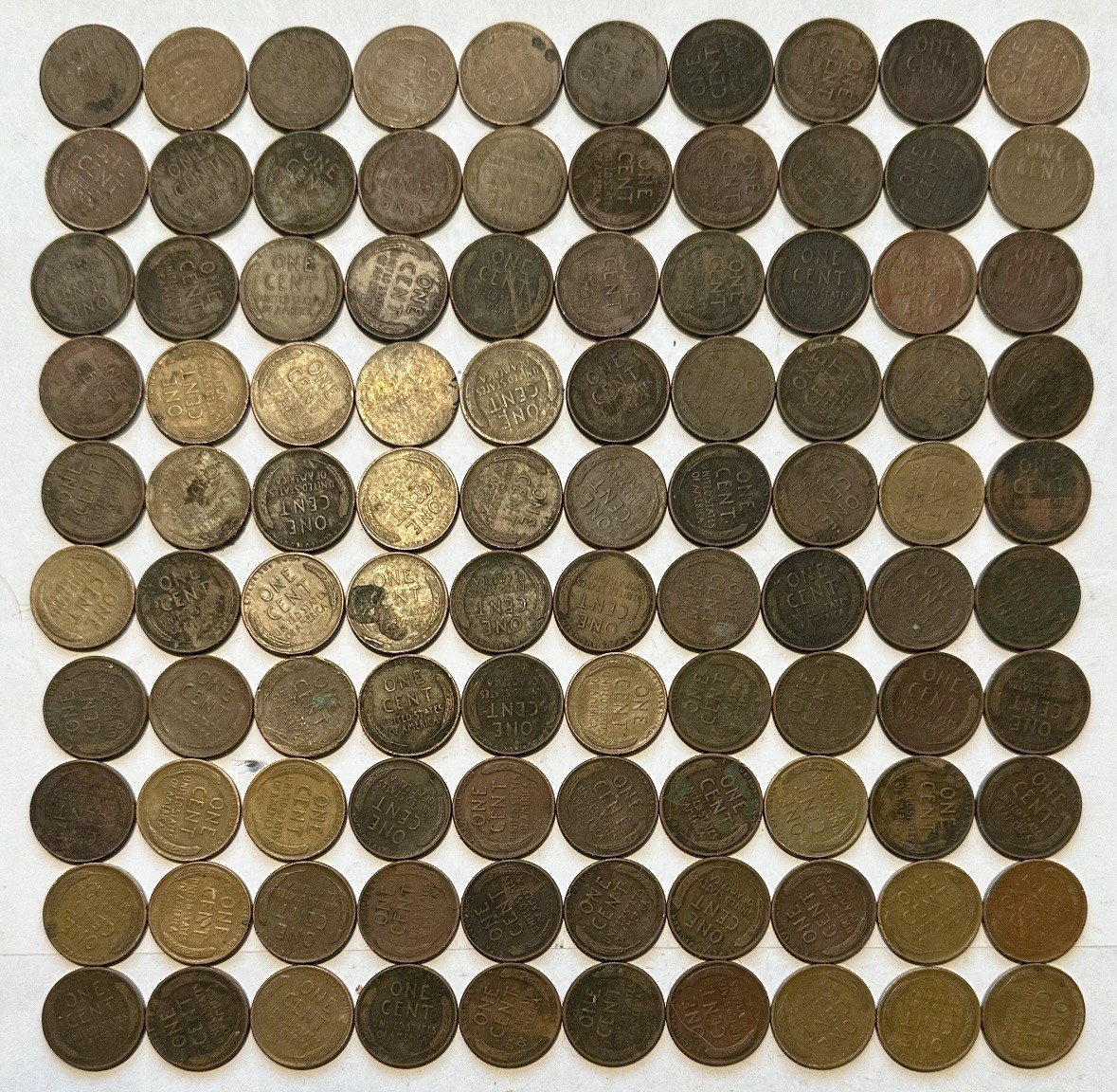 Lot Of 900 Wheat Cents - Mixed Dates