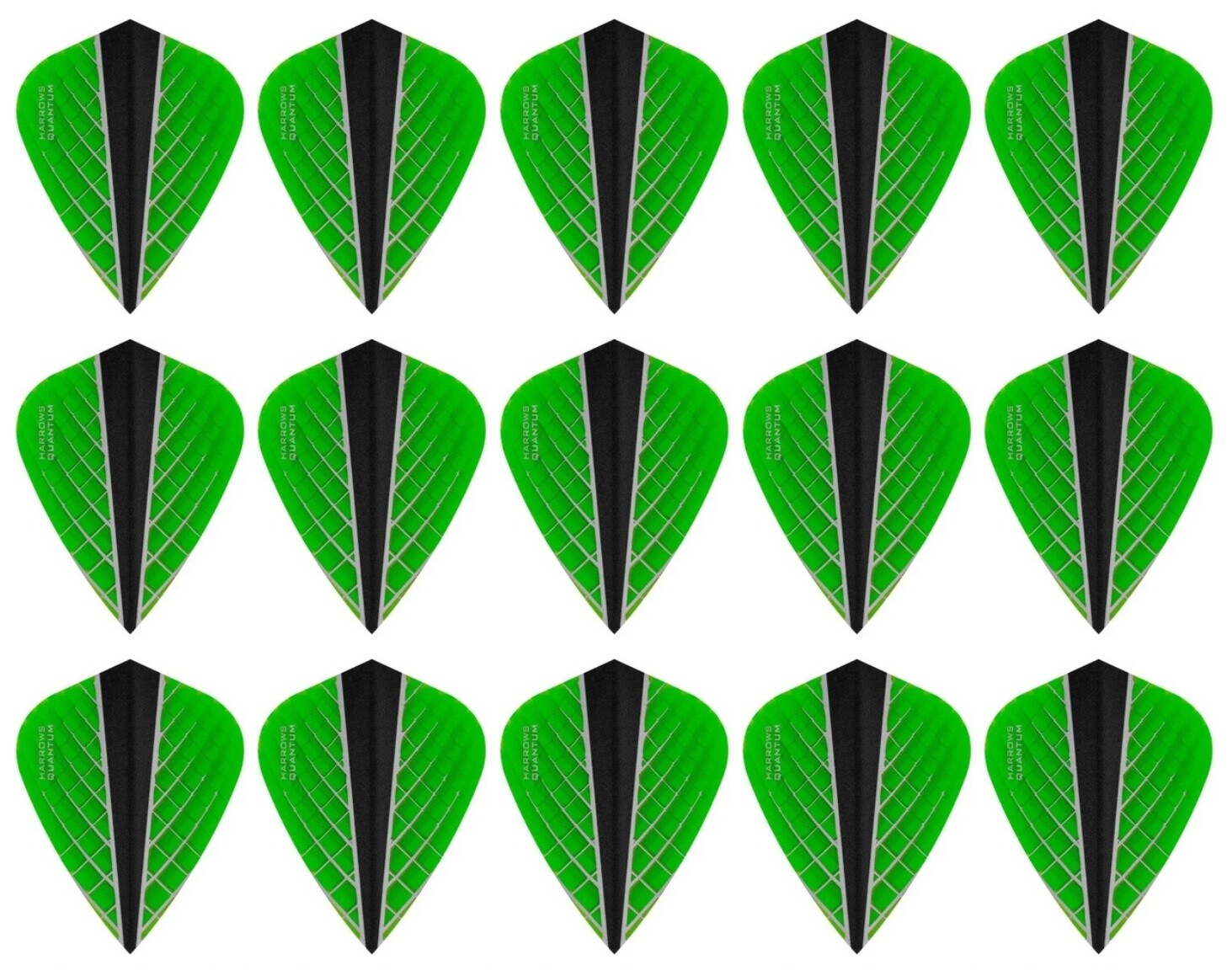 5 New Sets Harrows Quantum X Kite Dart Flights - Ships w/ Tracking - Green