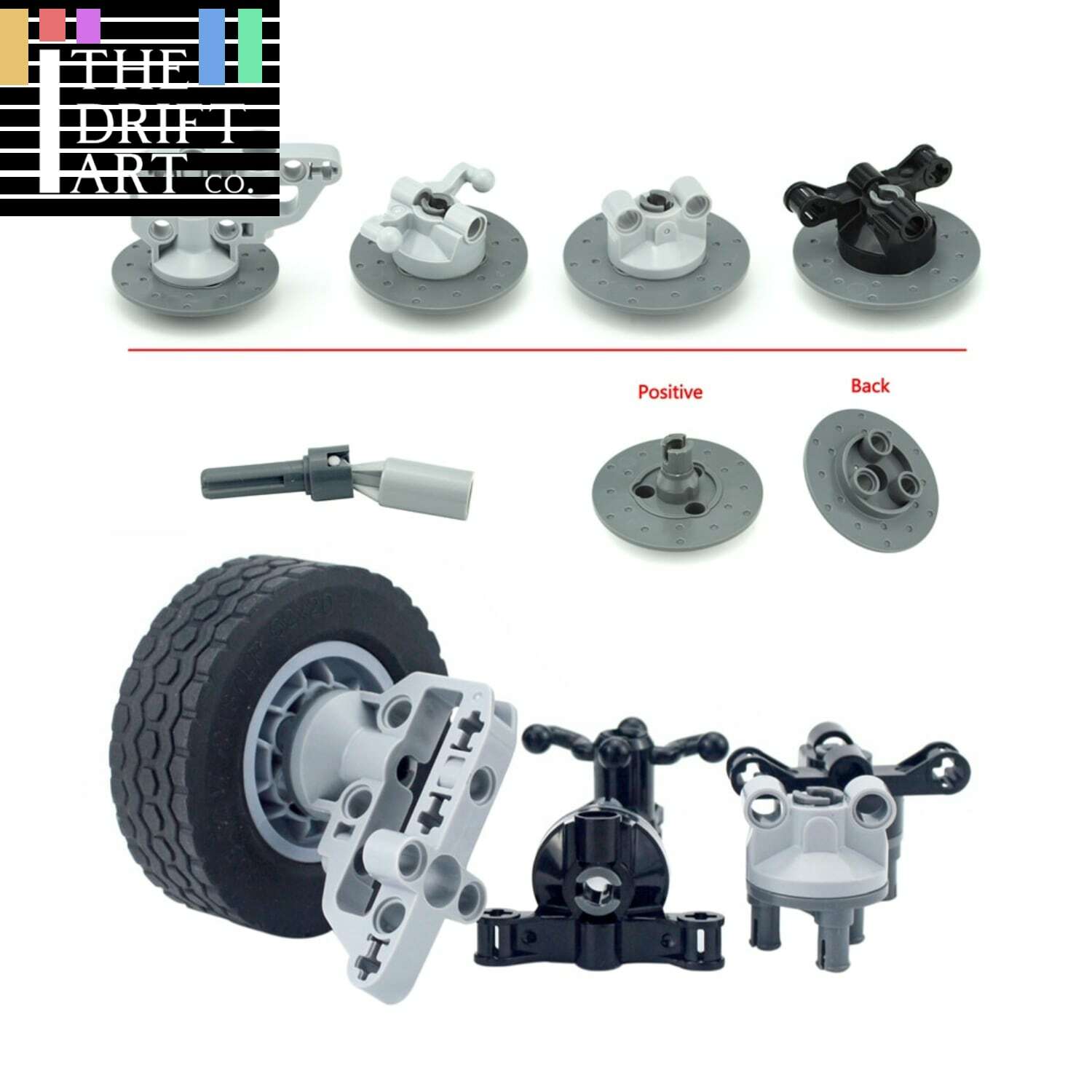 Technic Suspension Wheel Hub Gear Reduction for Lego Kit Building Blocks Set DIY