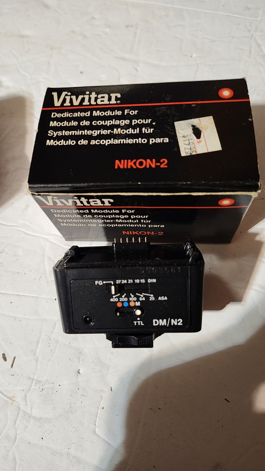 Vivitar Nikon-2 Dedicated Module Flash - DM/N2 Adapter Accessory Part Camera