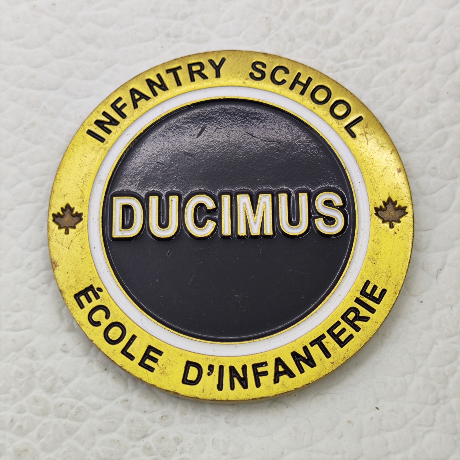 Canadian Infantry School Challenge Coin Ducimus École D'Infanterie