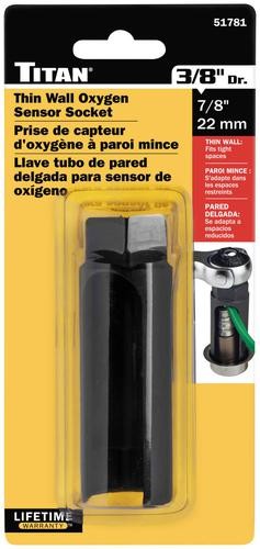 Titan Tools Thin Wall Oxygen Sensor Socket (51781)