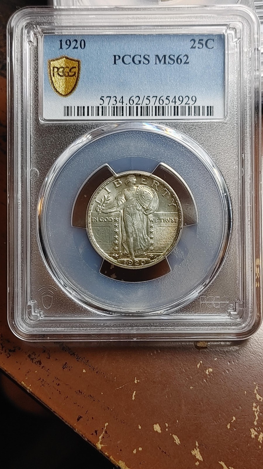 1920 Standing Liberty Silver Quarter Dollar 25C PCGS MS62                   5729