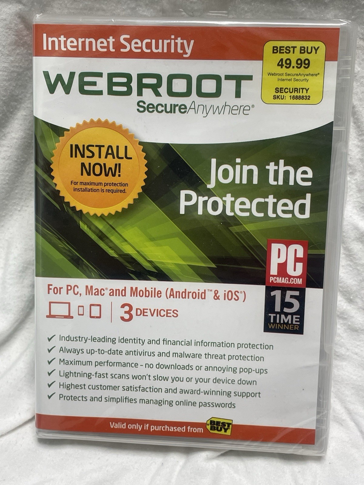 Webroot SecureAnywhere Internet Security - Full Version for Windows PC & Mac