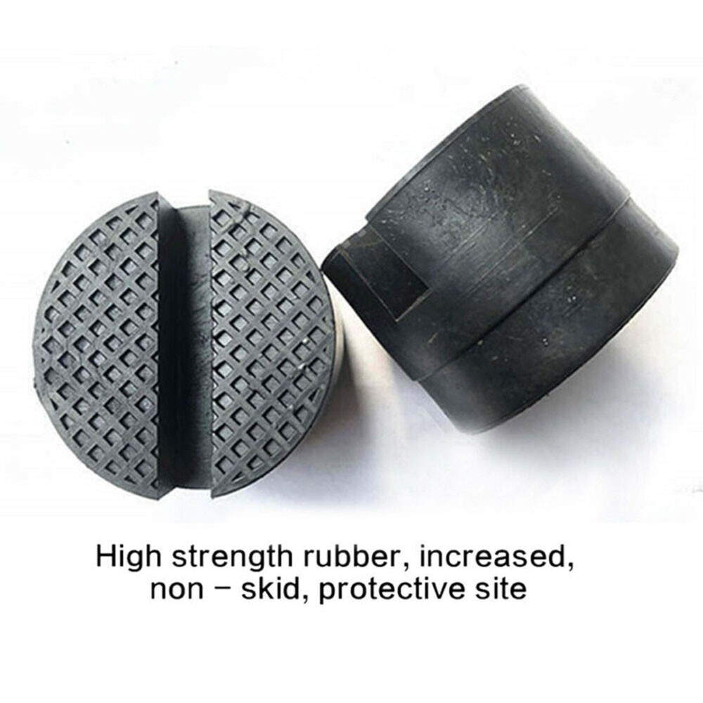 Car Rubber Slotted Rail Adapter Mat Hydraulic Floor Jacks Guards Protective Pad