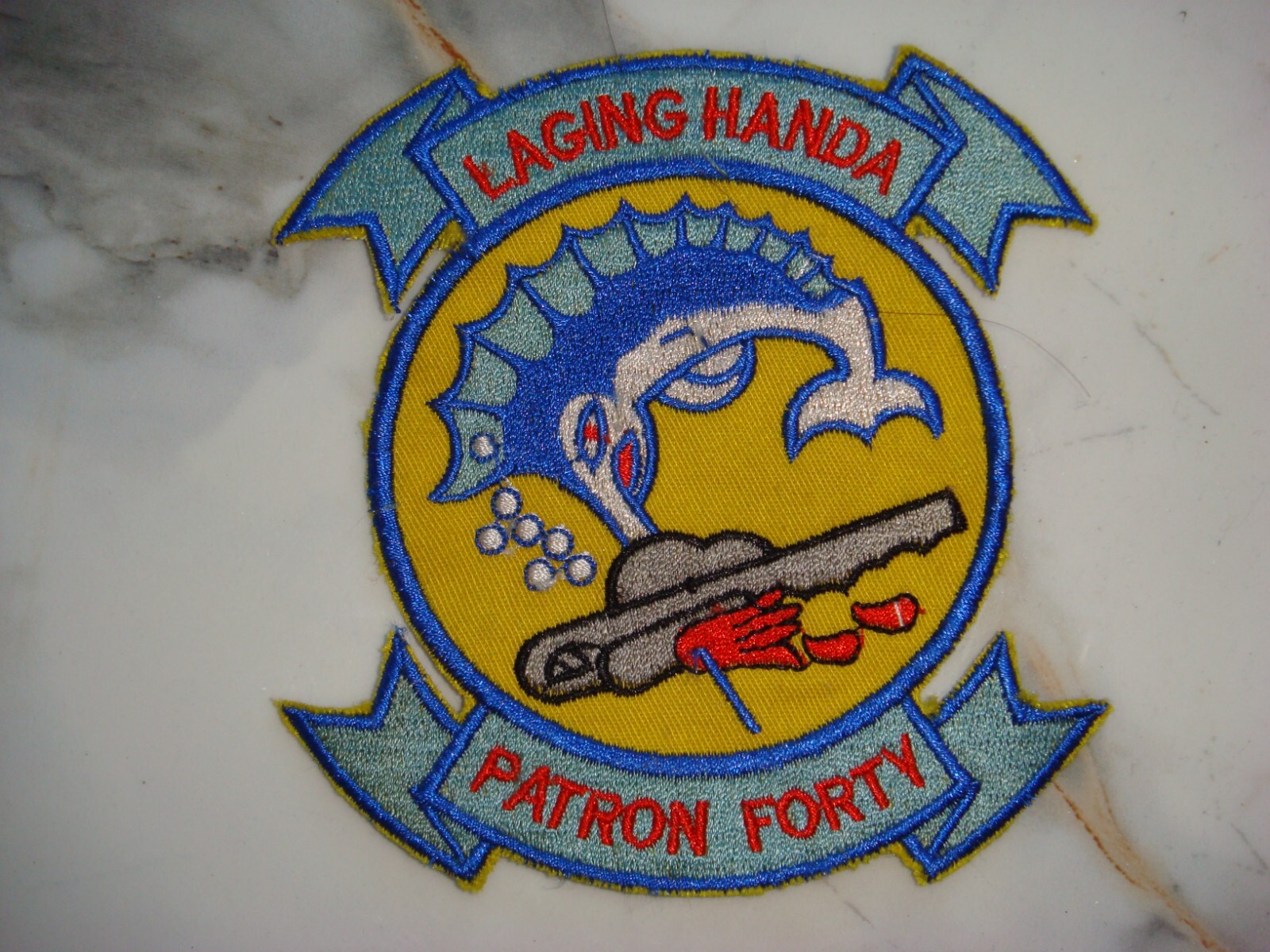 PATCH US NAVY PATROL SQUADRON PATRON VP-40 "FIGHTING MARLINS"