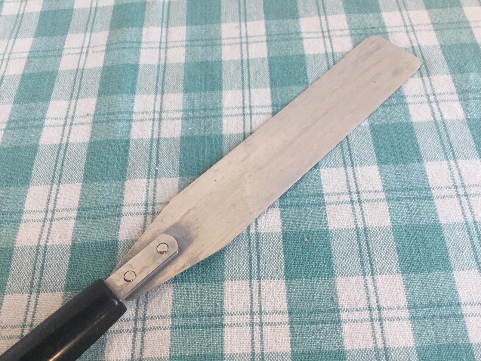 Vtg Spreader narrow Spatula Stainless Steel spreader Fruit Pattern handle NICE