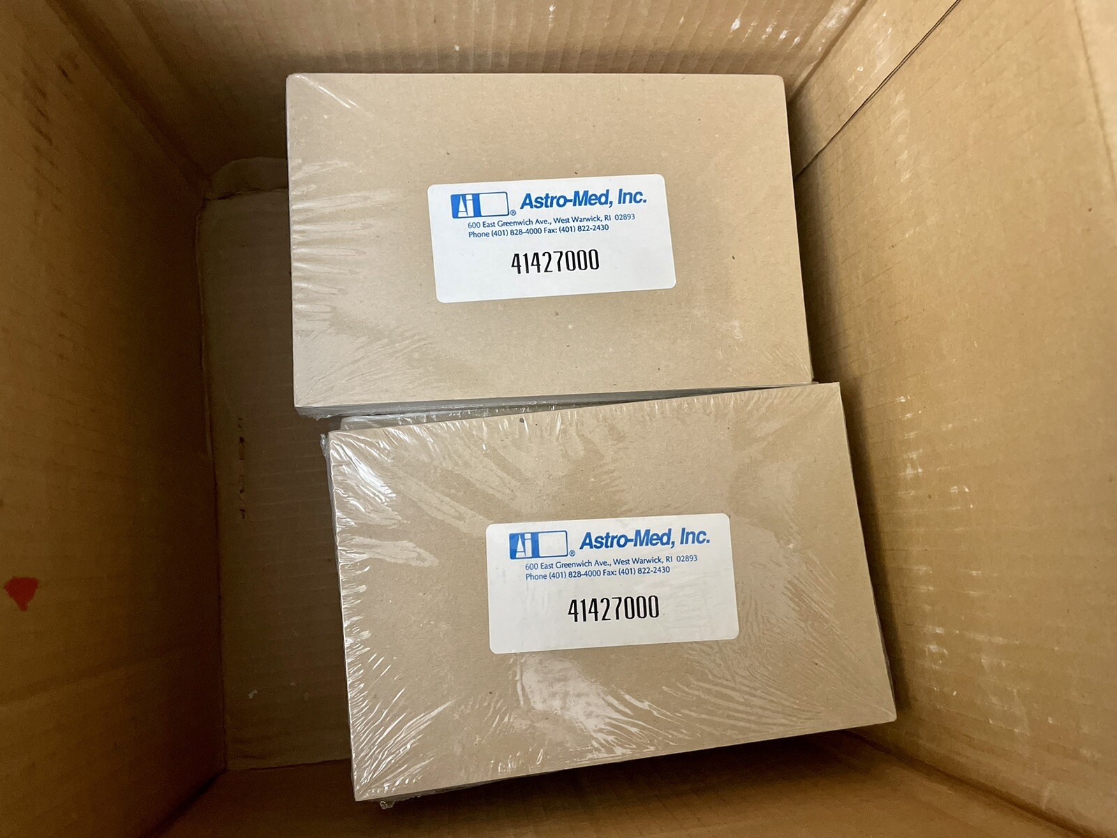 (2) New Sealed Astro-Med 41427000 Chart Paper Pads - Ships FREE