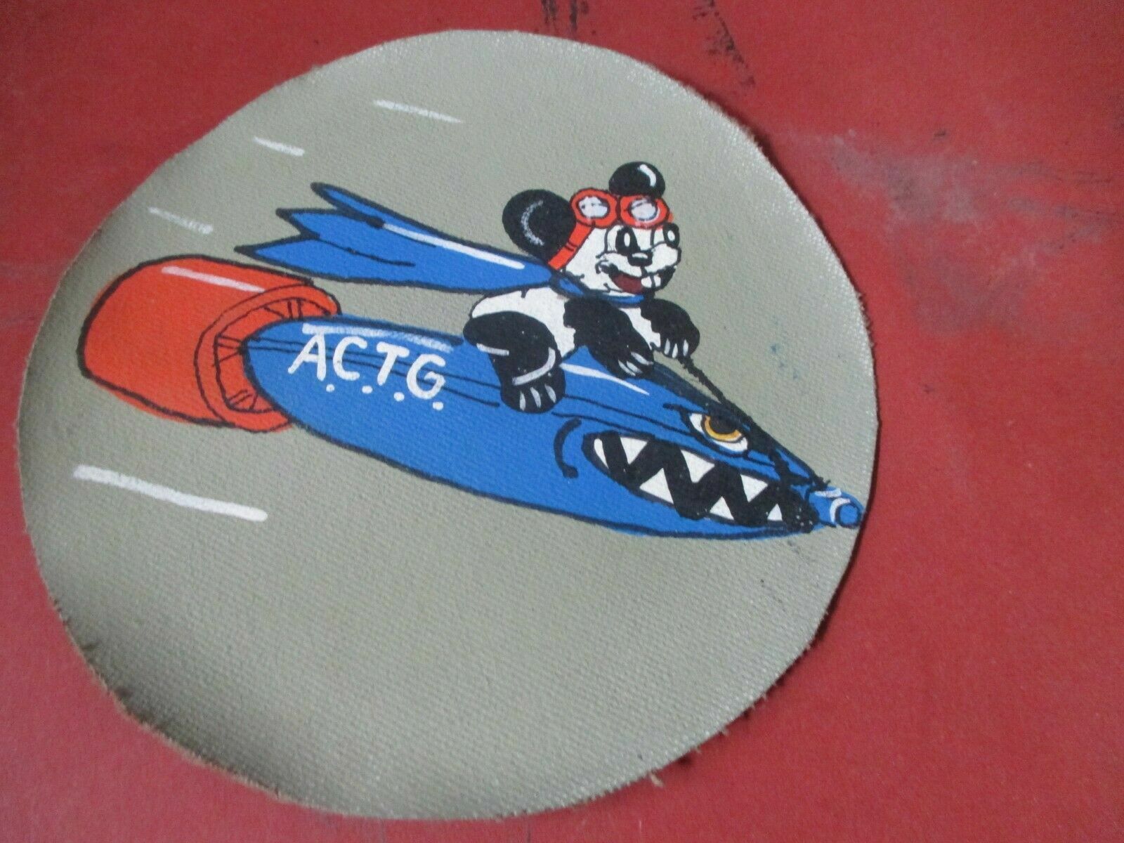 WWII USAAF DISNEY ANDY PANDA ADV CARRIER TRAINING GRP  FLIGHT JACKET  PATCH