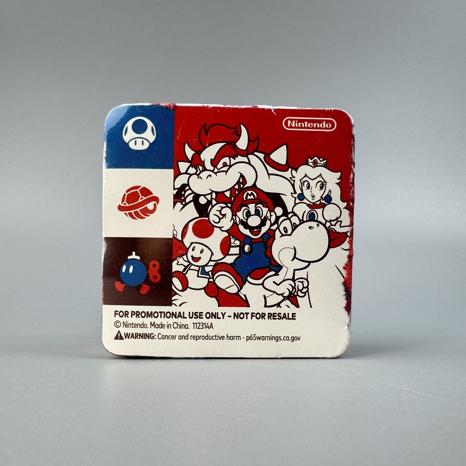 Authentic Nintendo Switch Promotional Compressed Hand Towel Mario Yoshi - RARE!