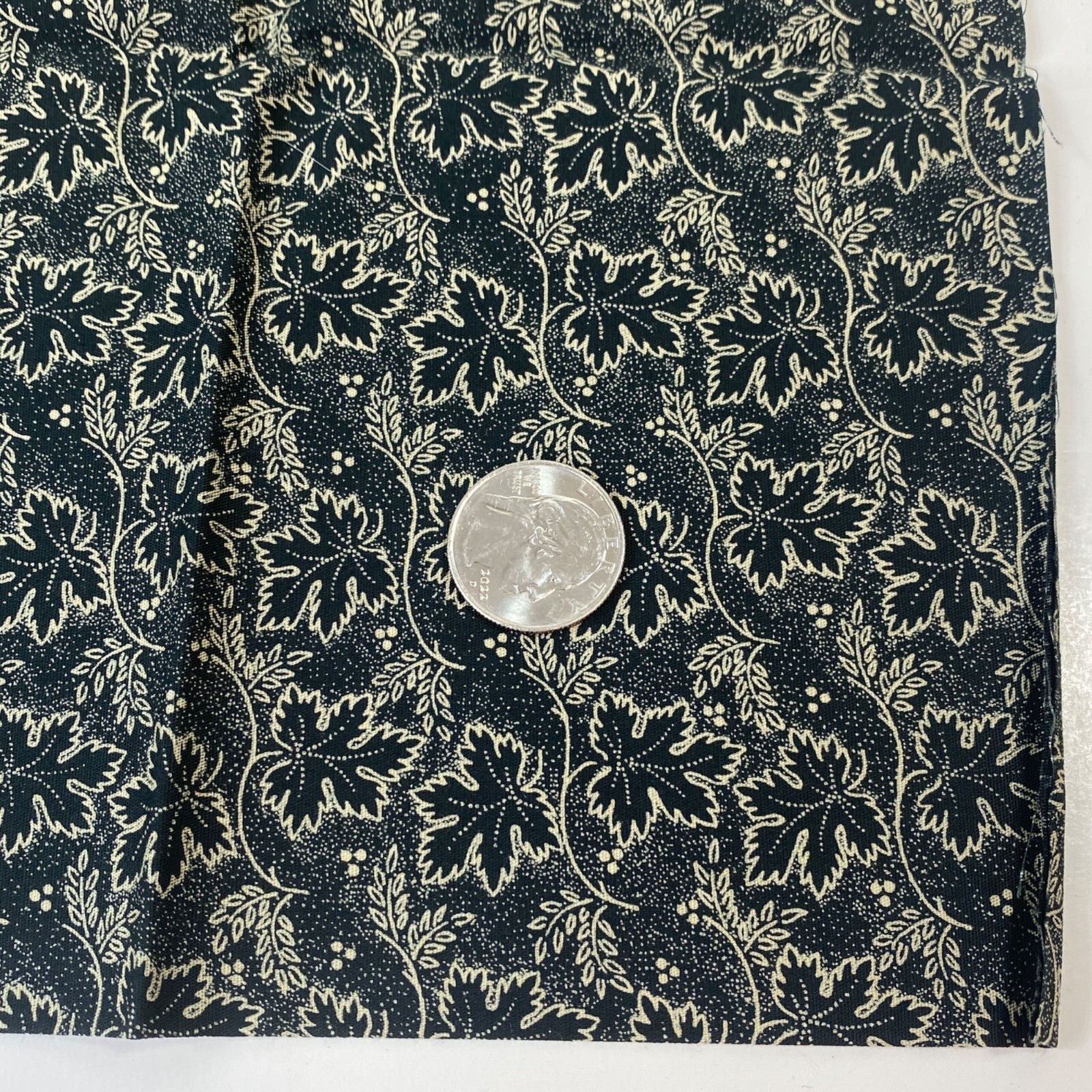 1/2 Yard Cut Quilting Fabric Kona Bay Black Gold