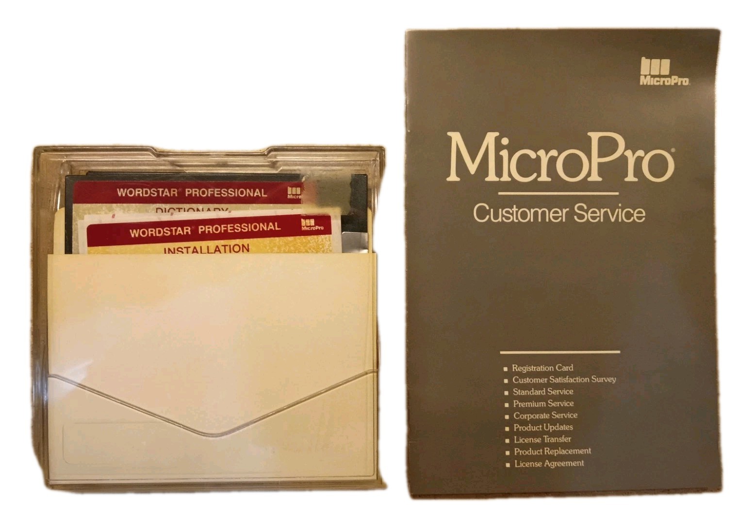 Wordstar Professional 4.0 6 Disk Set DOS Software Vintage Floppy Reg Card Case