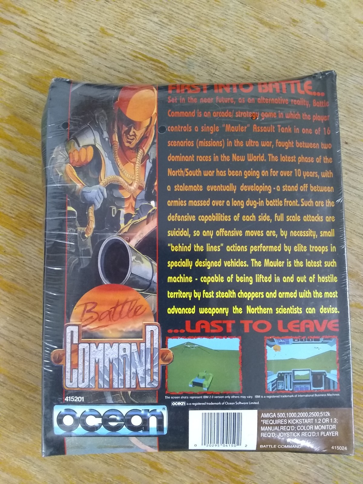 Battle Command For Commodore Amiga, NEW FACTORY SEALED, Ocean