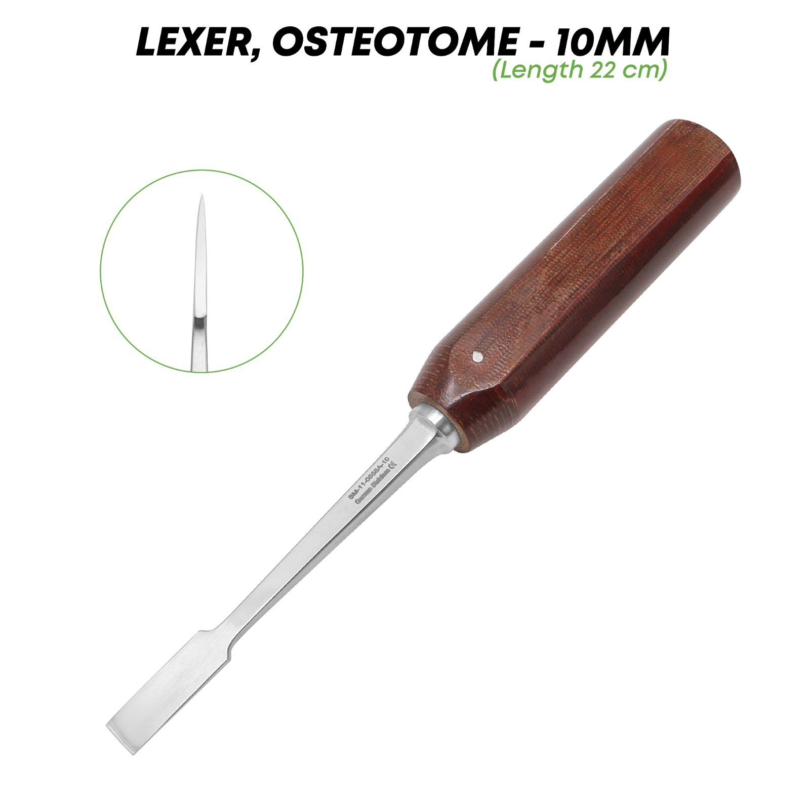 Lexer Osteotome 10mm Stainless Steel Orthopedic Surgical Instrument German Grade