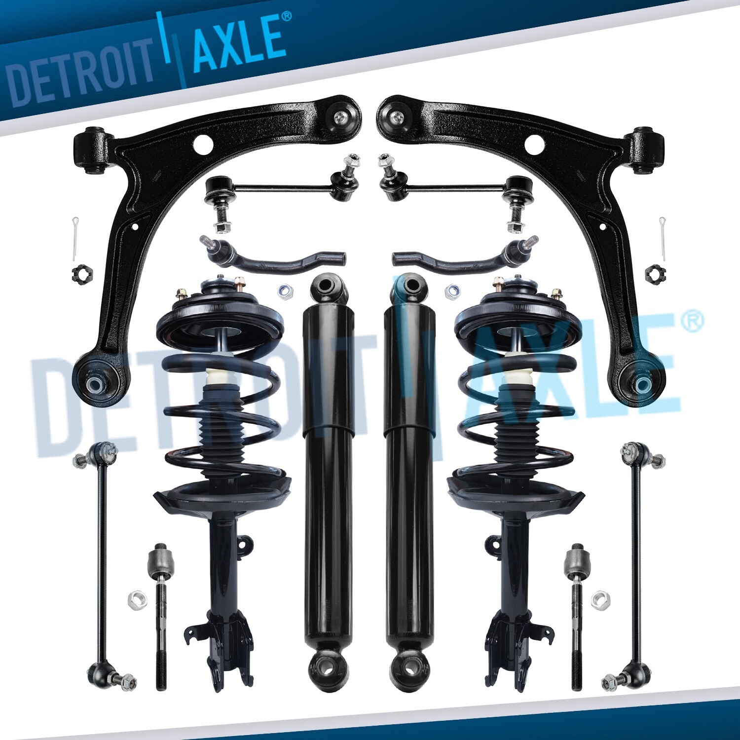 14pc Complete Front Struts Rear Shock Supension Kit for 2003 2004 2005 Acura MDX