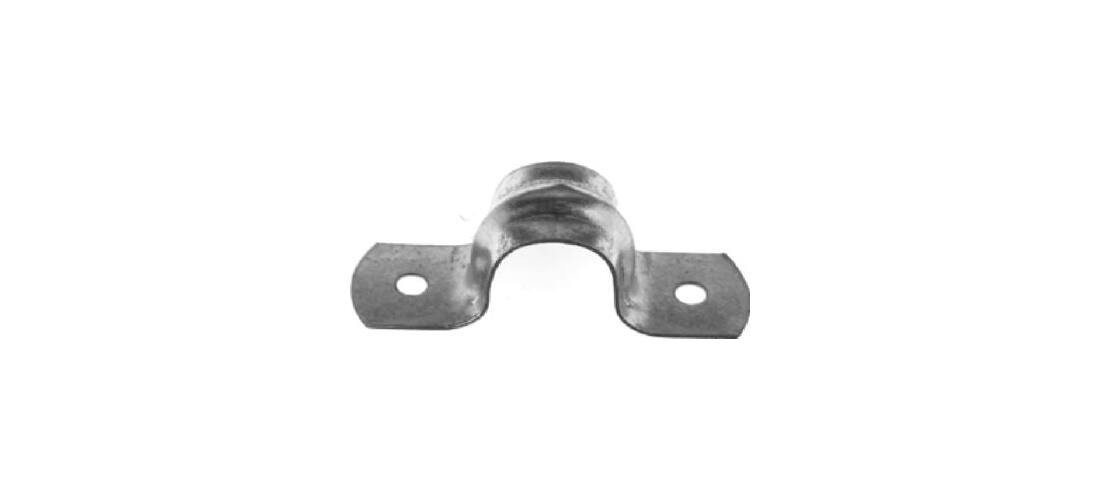 2 Hole Rigid Conduit Snap-On Steel Straps, 1-1/2-In   pair Galvanized
