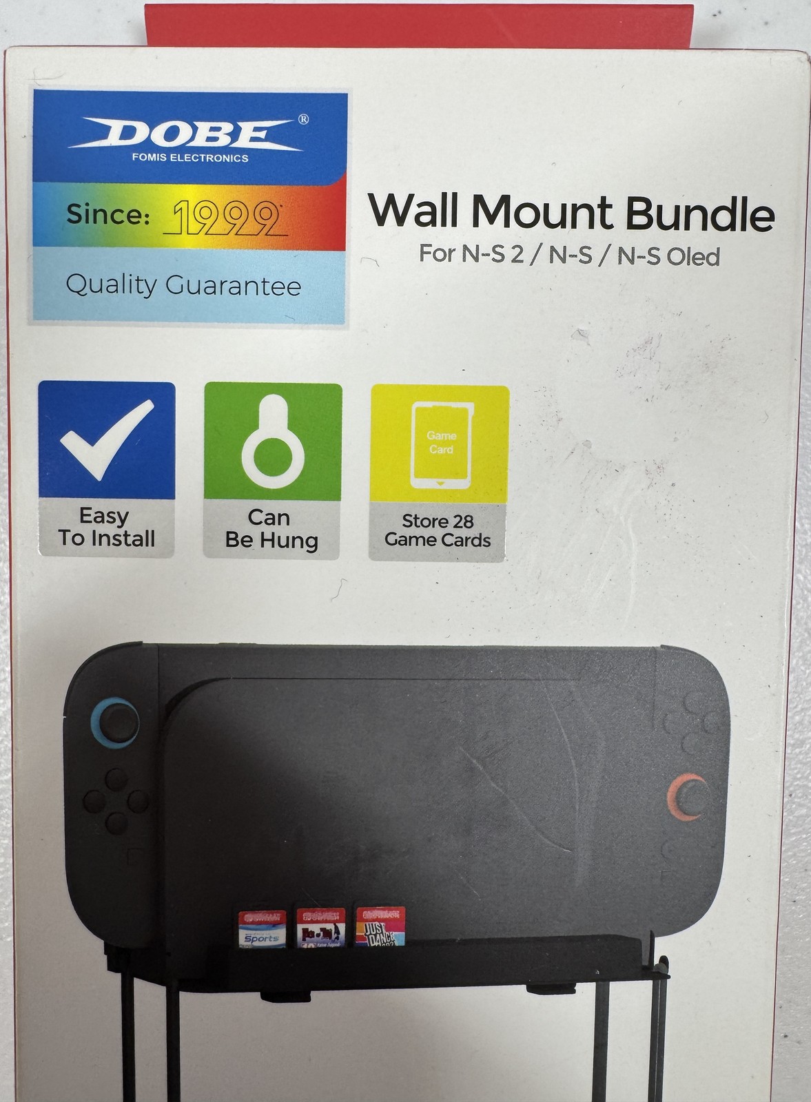 🍀 NIB DOBE Wall Mount Bundle for Nintendo Switch, OLED & Switch 2 - Console 🍀