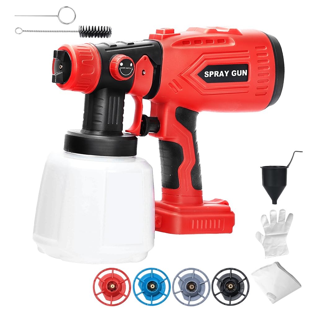 Paint Sprayer Compatible with Craftsman 20V Lithium Battery, Cordless Paint S...