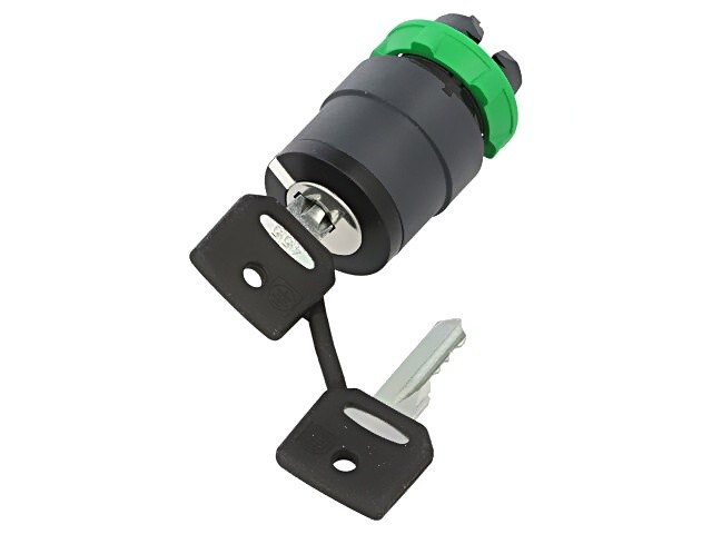 ZB5AG8 switch: rotary switch with key 22mm rod.Pos: 2 black SCHNEIDER E