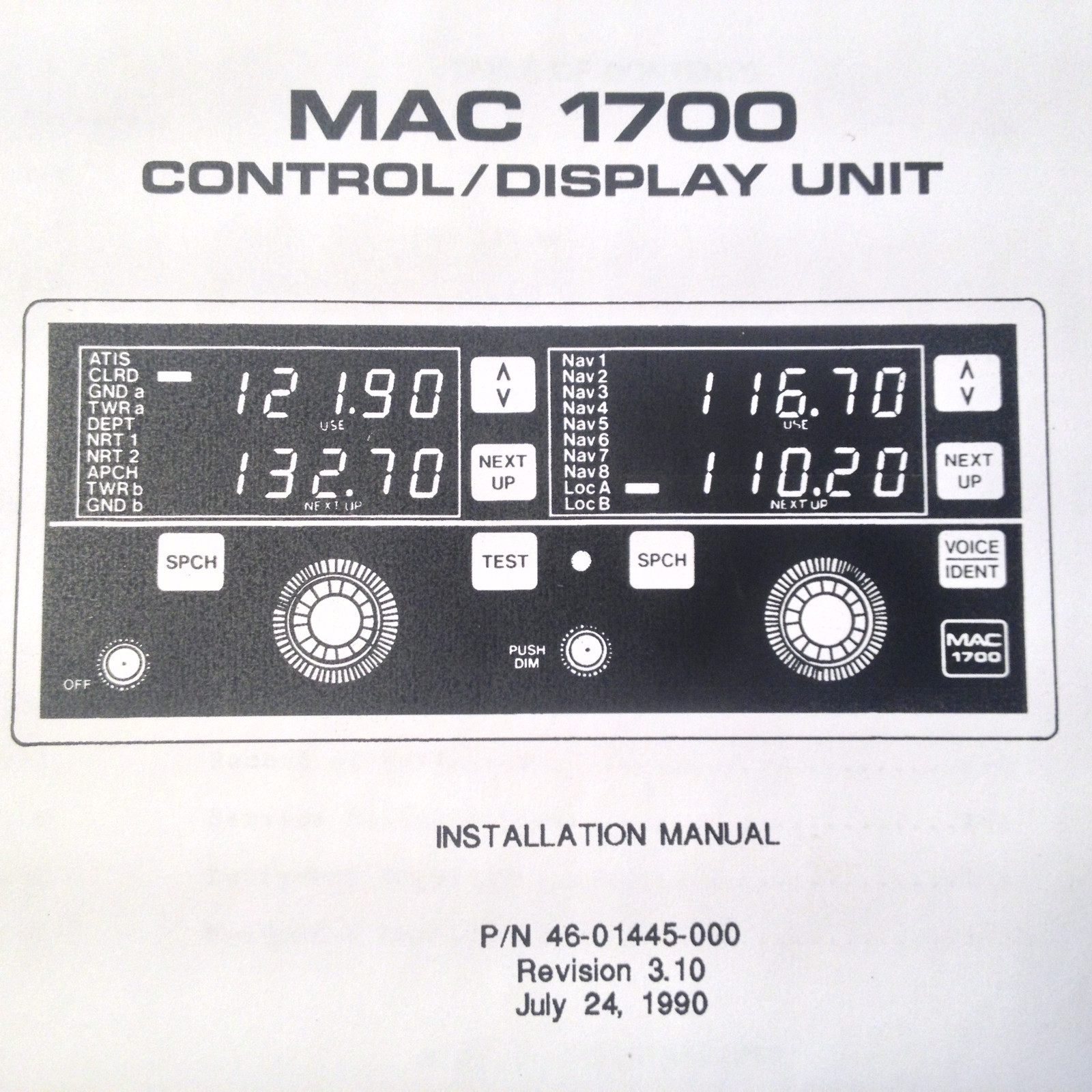 McCoy MAC 1700 install manual