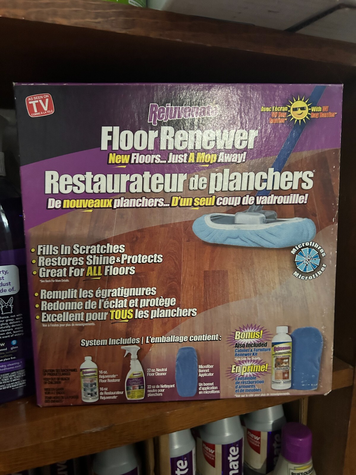 New DISCONTINUED Rejuvenate Floor Renewer Kit For Hardwood Floors As Seen On TV
