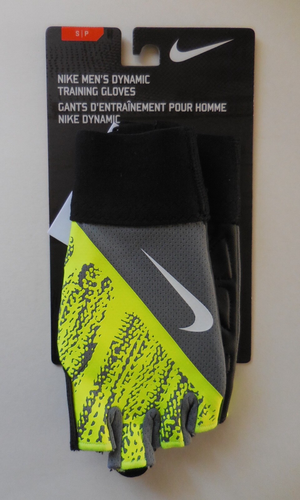 Nike Dynamic Training Gloves Men Cool Grey/Black/Volt/White S/P