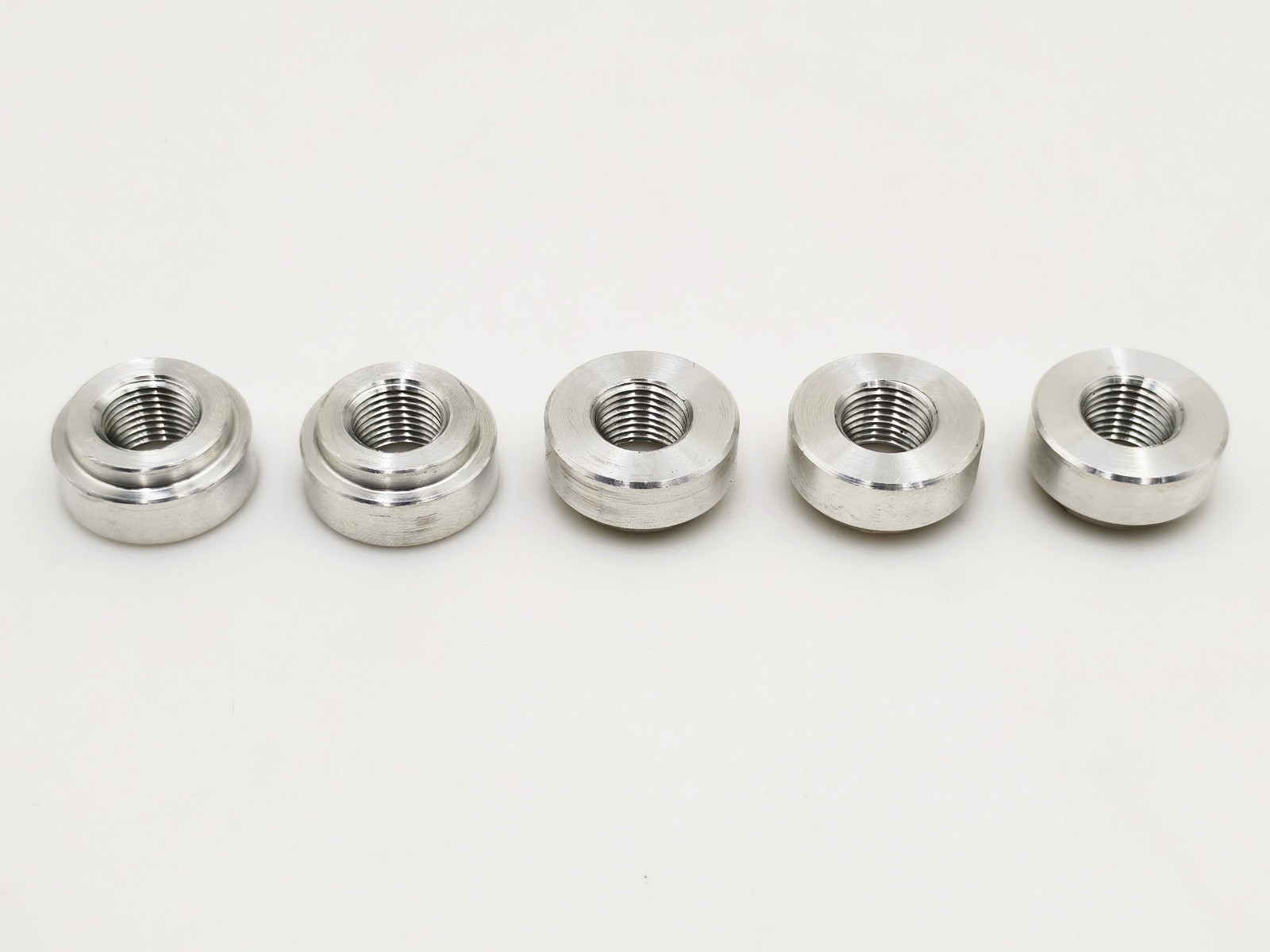 1/8"NPT Aluminum Female Weld On Flange Fitting Bung Low Profile Qty:5
