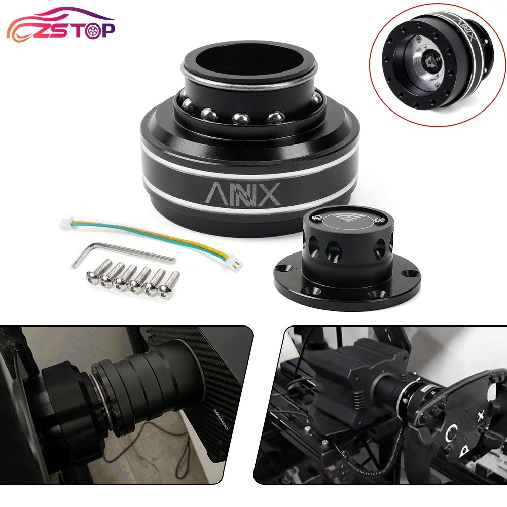 70mm Black Steering Wheel Quick Release + Wheel Base For Moza/Simagic SIM Racing