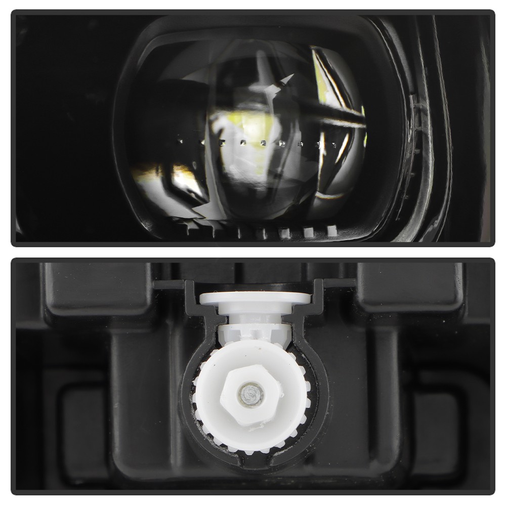 For 2022-2025 Jeep Wagoneer Chrome LED Single Projector Headlights Headlamps Set