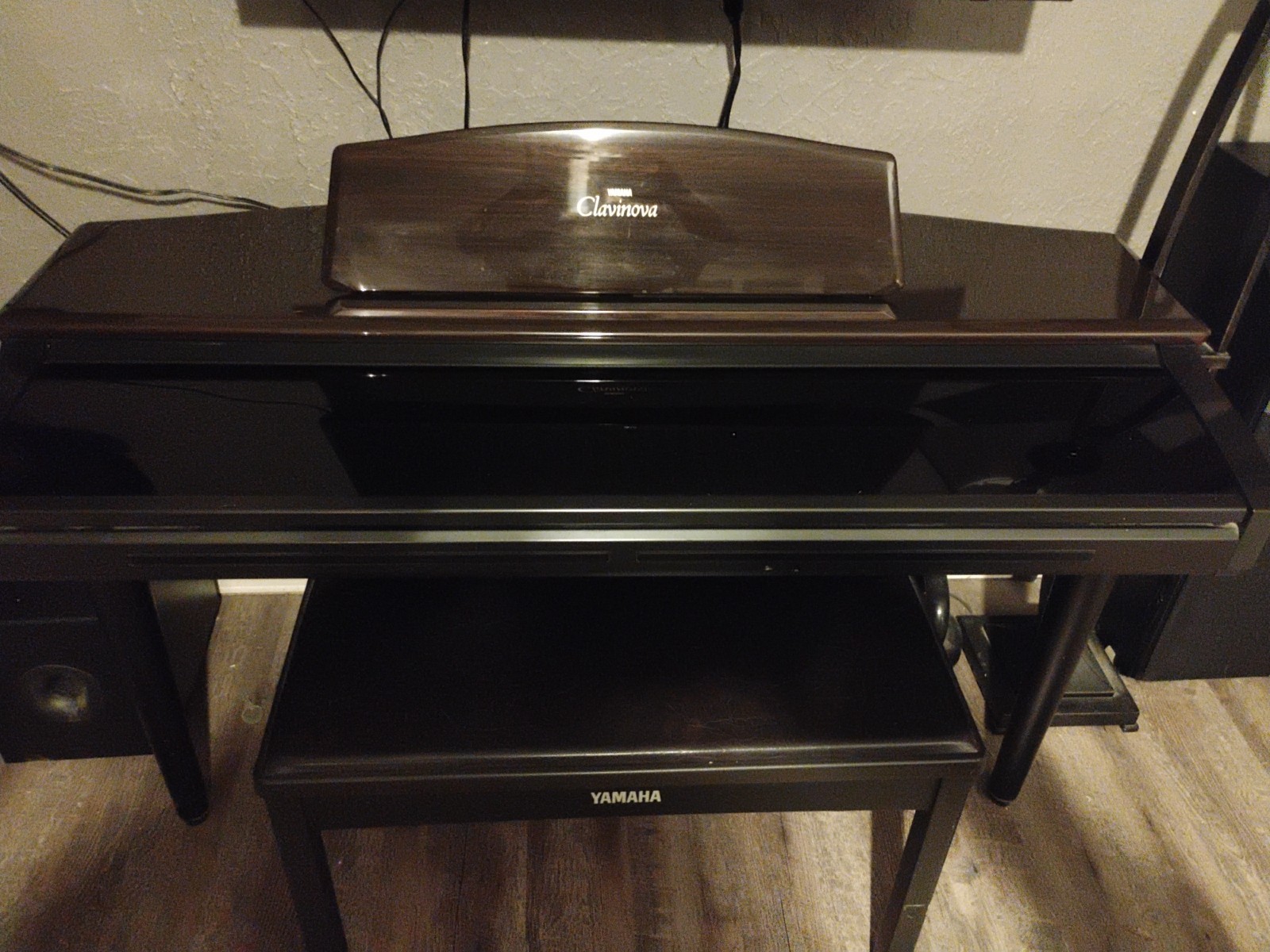 Yamaha YDP103B 88 Keys 3 Pedals Digital Console Piano with Bench - Black