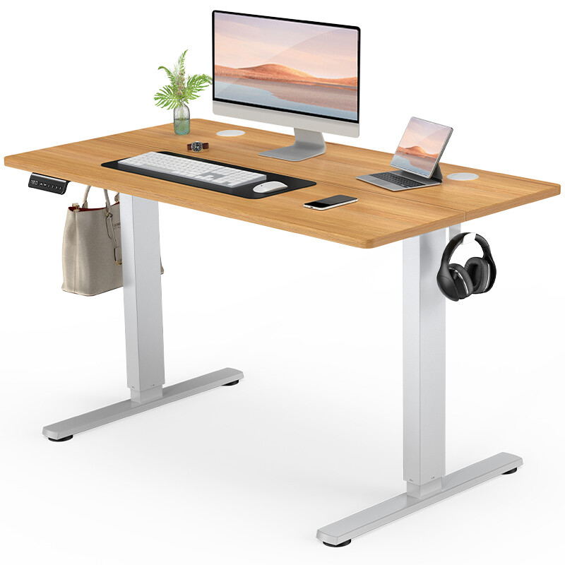 Electric Standing Desk Gaming Work PC Table Adjustable Height for Home Office