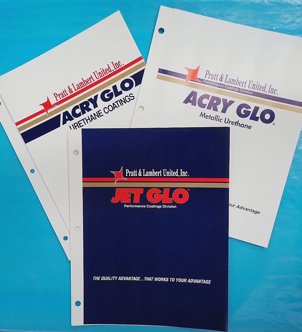 Pratt & Lambert AcryGlo, JetGlo Urethane + Metallic Aircraft Paint 3 Color Chart