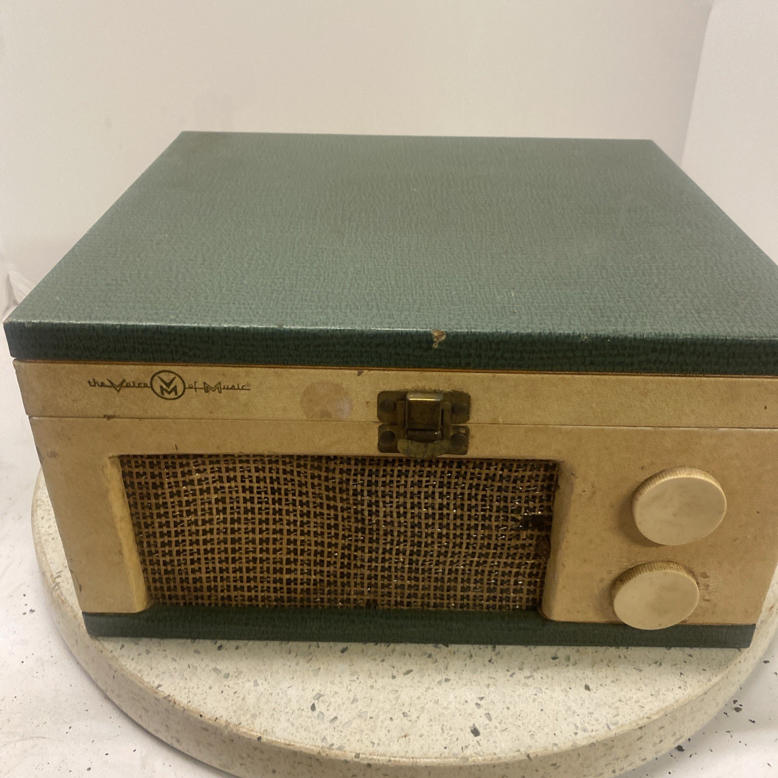 Vintage Rare Voice Of Music Model 210 Phonograph Slow / Motor Stylus Speaker OK